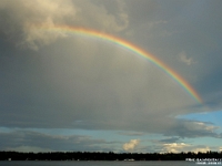 15035CrLeShRo - Thunderheads and rainbows over Sturgeon Lake   Each New Day A Miracle  [  Understanding the Bible   |   Poetry   |   Story  ]- by Pete Rhebergen